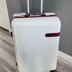 White  28” Large Checked Luggage with TSA Lock & USB Port – S. Durango & 215 Near IKEA – Brand New – $50 Firm  🧳 Brand New 28” Large Checke