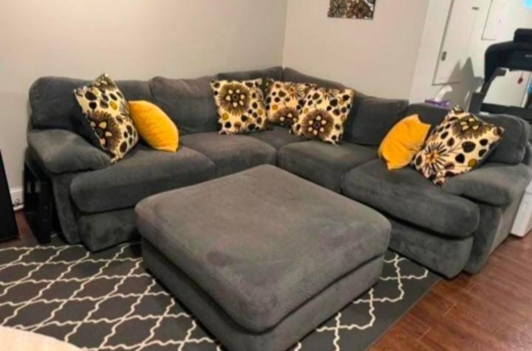 Family Sectional Couch Ottoman Upgrade