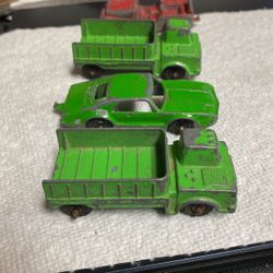 Tootsie Toy, 2 Trucks, 1 Car, 1jeep, Good Condition Sold As Set