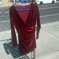 Women’s burgundy dress