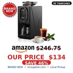Coffee Maker with Built-in Grinder - Brand New