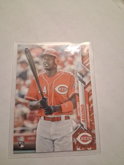 2020 Aristides Aquino, Topps Rookie Card, # U - 29 Update series,  45/76 Golden Numbers Only Existing 76 on the World