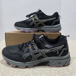 Asics Gel-Venture 8  1012A706 Black/Lilac Women's Size 8.5 Wide NWOB 