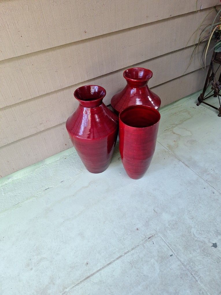 Bamboo Accessory Vases
