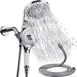 Brand New Shower Heads With Handheld Spray Combo, High Pressure 2 IN 1 Rainfall Shower Head with 9 Spray Modes, Anti-leak Shower Faucet with 72'' Stai