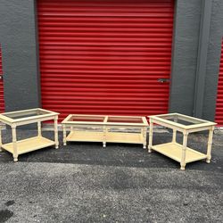 COFFEE TABLE WITH SIDE TABLES/ DELIVERY NEGOTIABLE