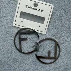 Stainless Steel Hoop Earrings 