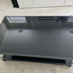 Coffee Table: Black, Double Layer Glass