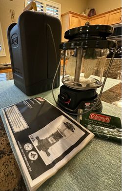 New - Coleman Propane Lantern + Hard Carry Case and mantles