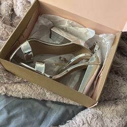 Silver Heels Size 8.5