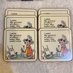 Vtg Pimpernel Maxine Coasters 