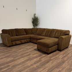 Big L Shape Sectional Sofa Couch with reversible Chise - FREE DELIVERY
