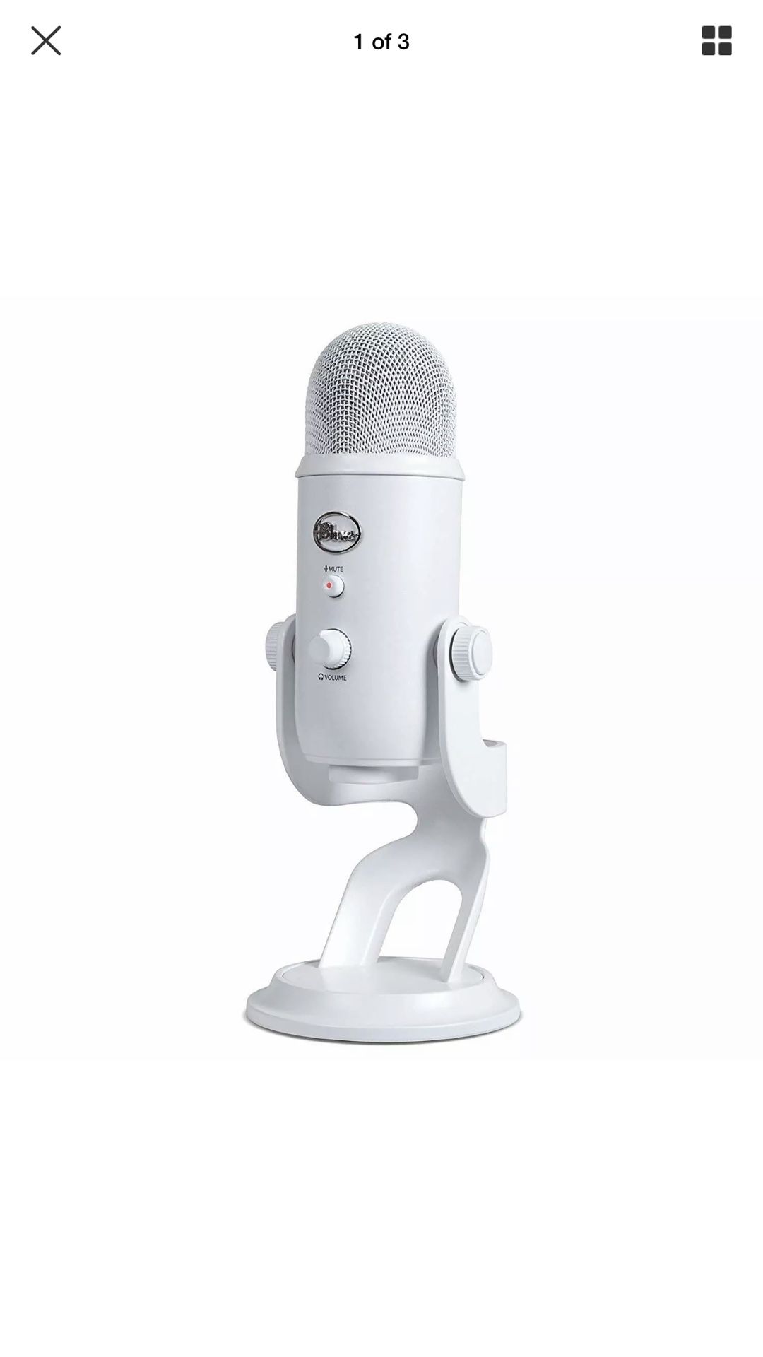 Blue Yeti Stand-Alone Micrphone pre-owned Excellent Condition