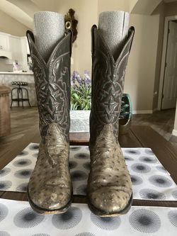 Tony Lama Ostrich Boots Botas Tony Lama de piel de avestruz for