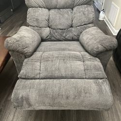 Grey Leather Reclining