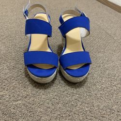 Blue Wedges Size 5.5