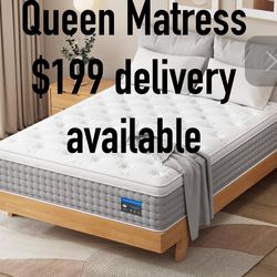 Queen Mattress And Bed frame 