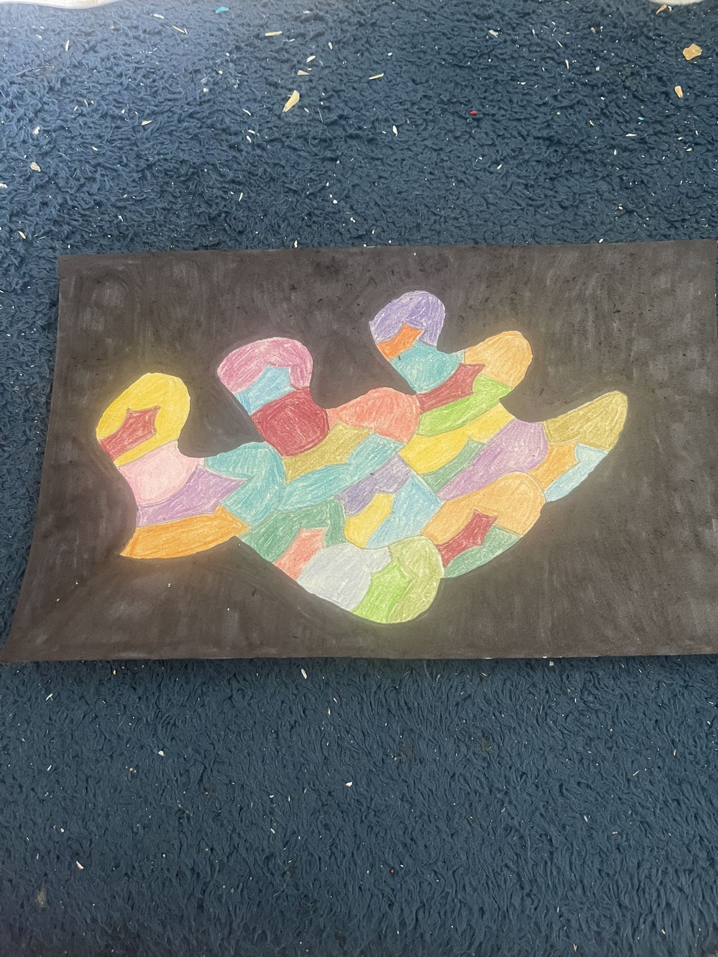 Letter B Abstract Drawing