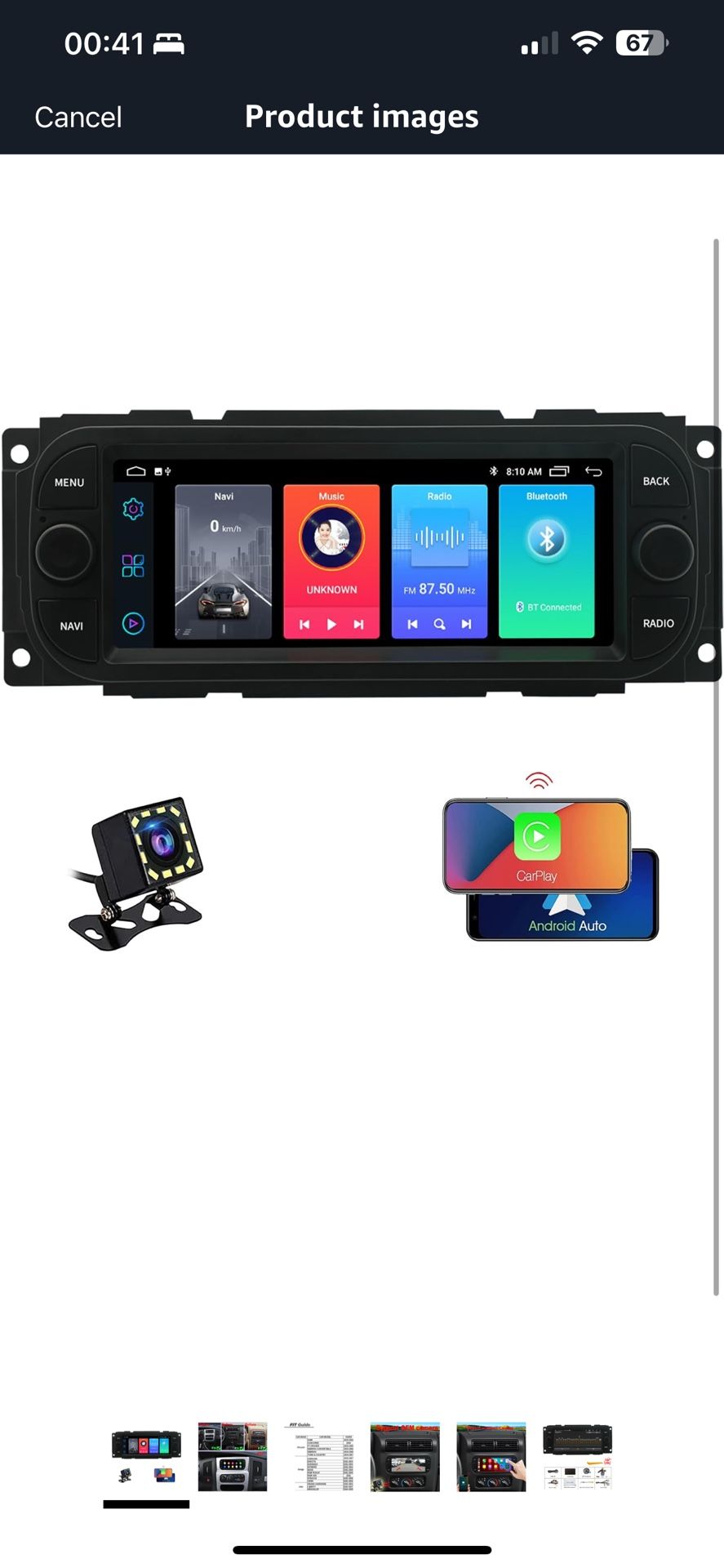 Car Stereo for Chrysler, Dodge & Jeep