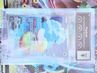 Psyduck Alternate Art Illustration Rare PCG Graded 9 Mint Pokemon card