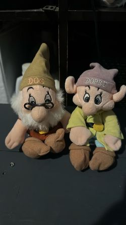 Licensed Disney doc and dopey Snow White plushies