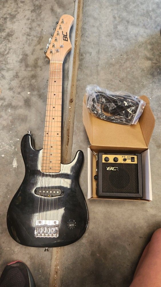 Kids Left Hand Electric Guitar W/speaker