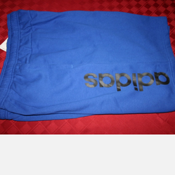 NEW MENS ADIDAS SWEAT ATHLETIC GYM SHORTS. ROYAL BLUE XXL