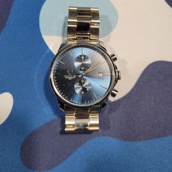 Mens Cheetah Blue/silver Cheetah Adjustable watch 