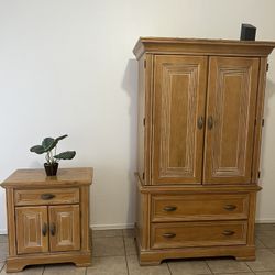 Armoire and Nightstand 
