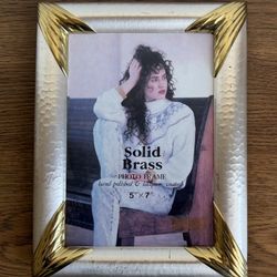 Solid Brass Photo Frame 5" x 7" 