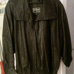 Womans Genuine Leather Jacket Large