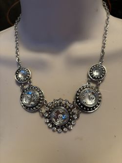 💎💀Skulls & Cross Bones Statement Necklace Delightful & Whimsy 💀💎