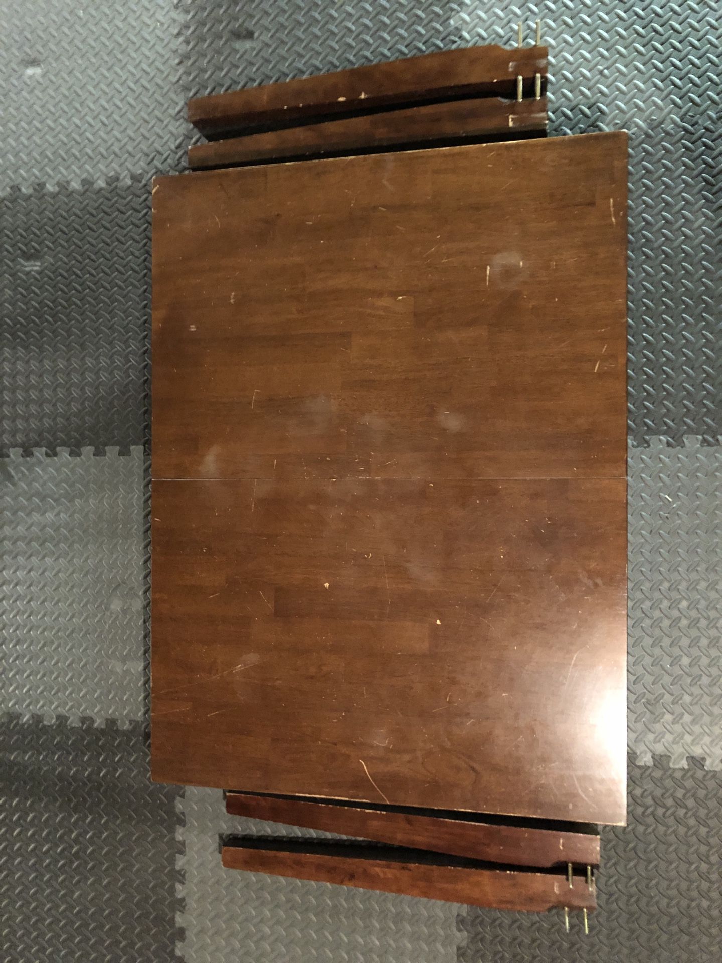 Wooden Kitchen Table with Leaf Insert