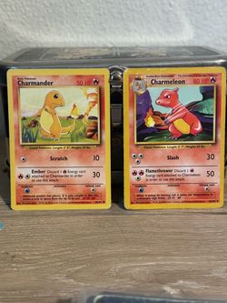 Charmander / charmeleon pokemon cards