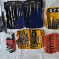 Drill Bits, Allen Wrenches, Sockets, Etc