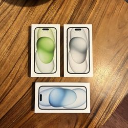 New Sealed iPhone 15 - 128GB Unlocked Black Green And blue