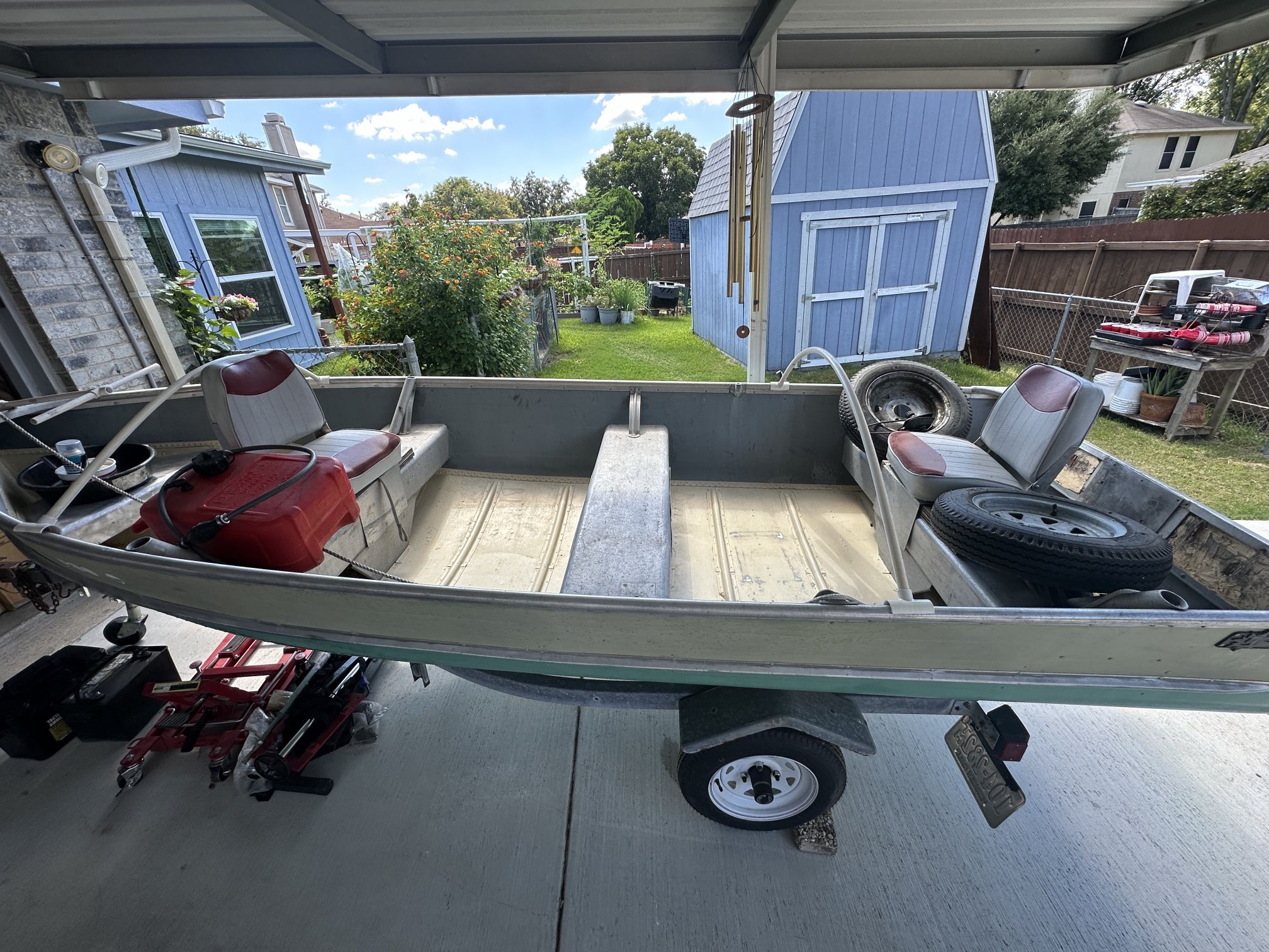 14 Ft. Aluminum, Boat And Motor for Sale in Mesquite, TX OfferUp