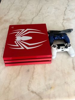 PS4 Pro Spider-Man Limited Edition 1TB – Like New + 2 Controllers