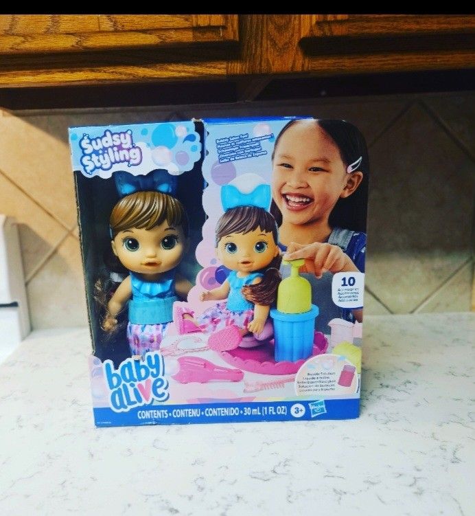 Baby Alive Sudsy Styling Doll 