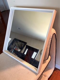 25” square mirror