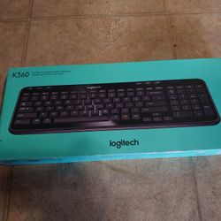 Black Logitech Wireless Keyboard Computer PC Desktop Laptop Gaming X