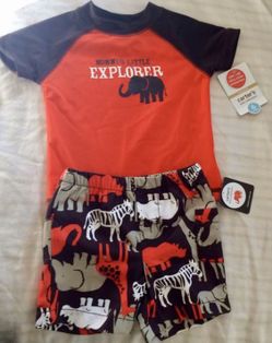 New with tags, Carter’s boys swimsuit set size 6 months