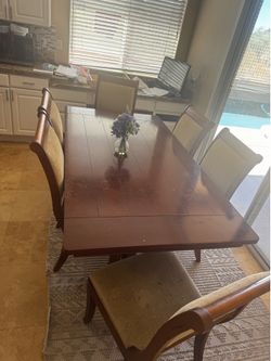 Table and 6 chairs
