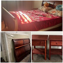 Cama De Madera Sólida 