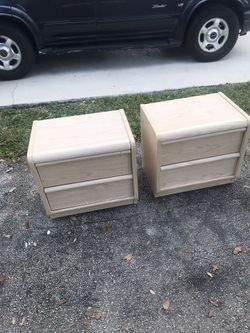 SET of 2-drawer Night Stands Pair