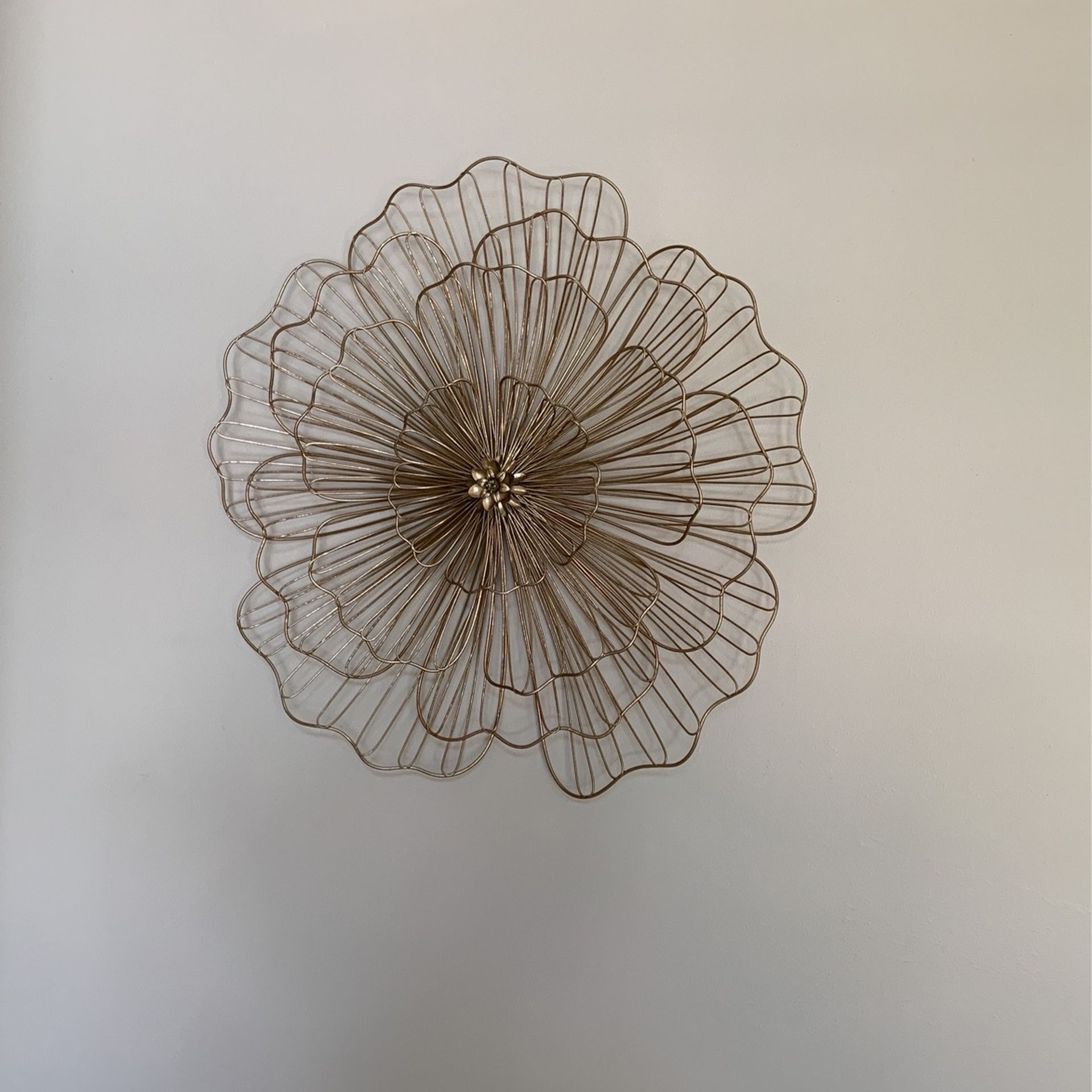 Gold And Silver Flower Wall Hangings