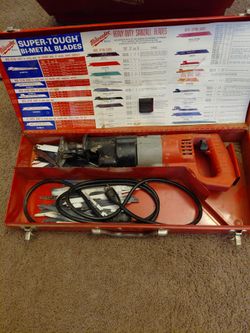 Milwaukee Sawzall heavy duty Deluxe detachable cord with metal case