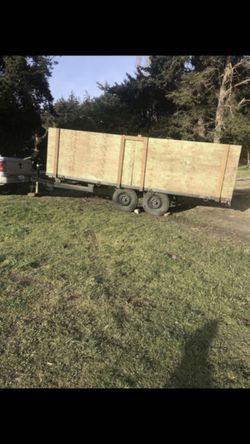 16ft enclosed trailer double axle