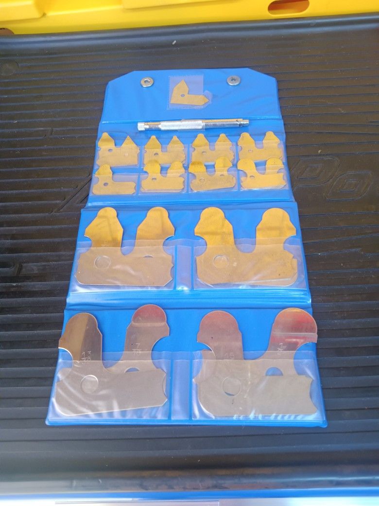 Value Collection Steel Radius Gage Set Tools