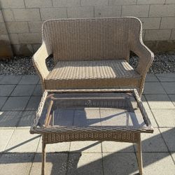 Patio Set (Sofa Seat & Table) 